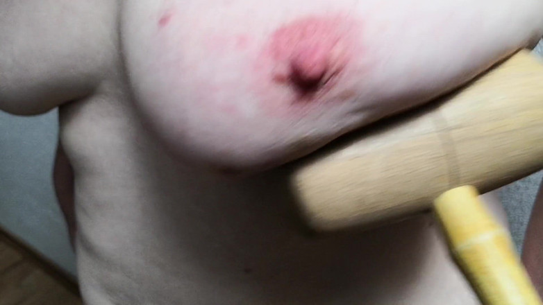 Bouncy Tits Action: slap my tits with hammer