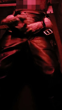 Cruising the Darkroom in Leather Pants