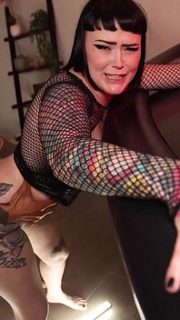 Tatted Alt Babe Fucked by Big Black Cock