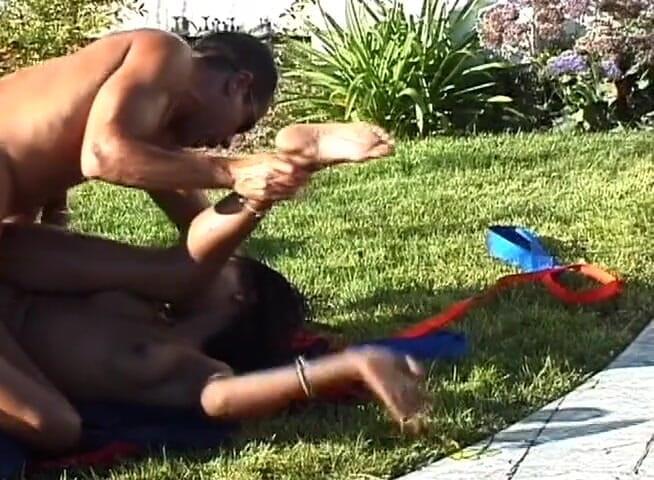 Black Jass: Sexy lifeguard gets fucked outdoors