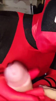 Muie cu costum de fată Zentai Deadpool