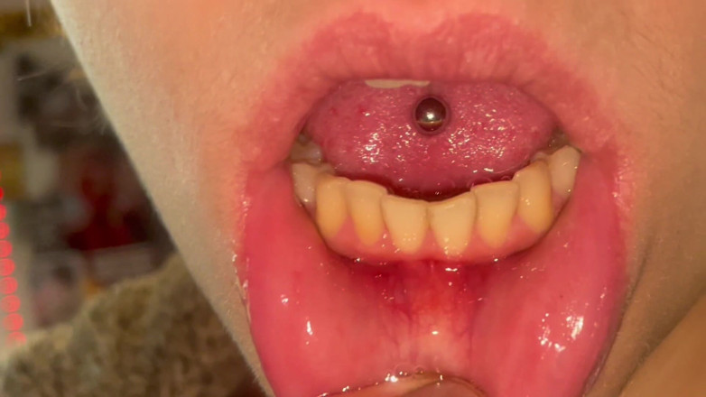 Glitterqueen1999: Mun tour inga smink tänder räkna uvula check tonsil check