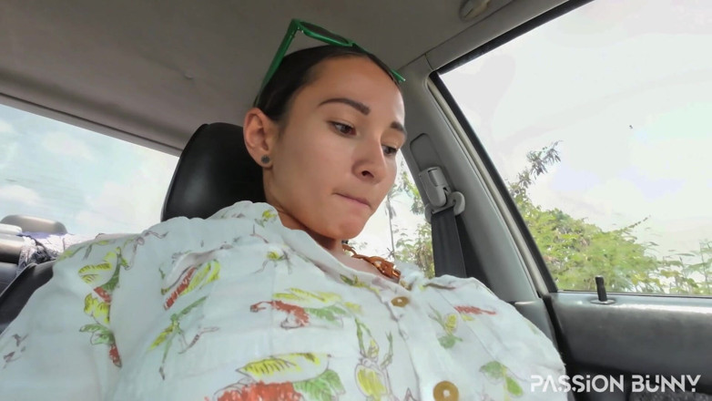 PassionBunny: Stuck in Car and Pee Inside on the Florr