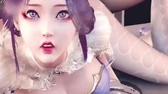 3D Skinny Cosplay Music Teacher Cheating with Her Big Dick Teacher