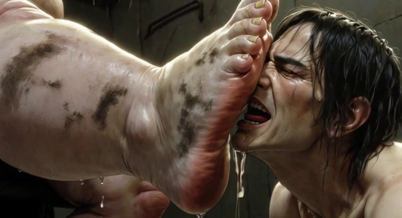 YOUR BEST FANTASY: Giantess Massive SSBBW Foot Worship - Male Slave Licking Her Big...