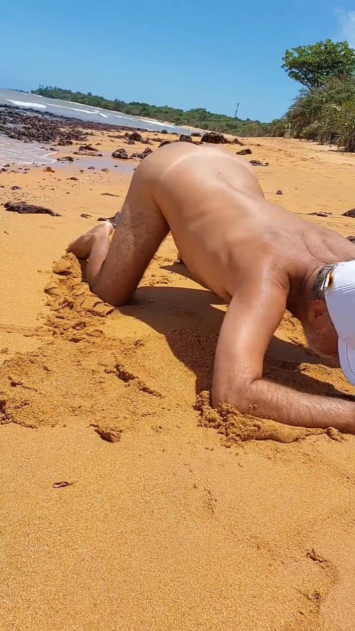 Ladysilvas: Ladysilva het röv på stranden