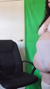 SSBBW strâmt chiloți albi tanga testați partea 2