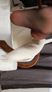 Tapak Kaki Nilon Setiausaha Dipamerkan Penuh - Bahagian 3: Usikan Kaki Kasual