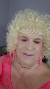 Kissing a Blonde Transvestite?