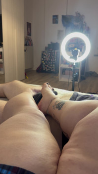 He Loves My Little Feet When I Massage His Dick