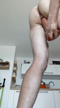 Fisting Myself Standing up