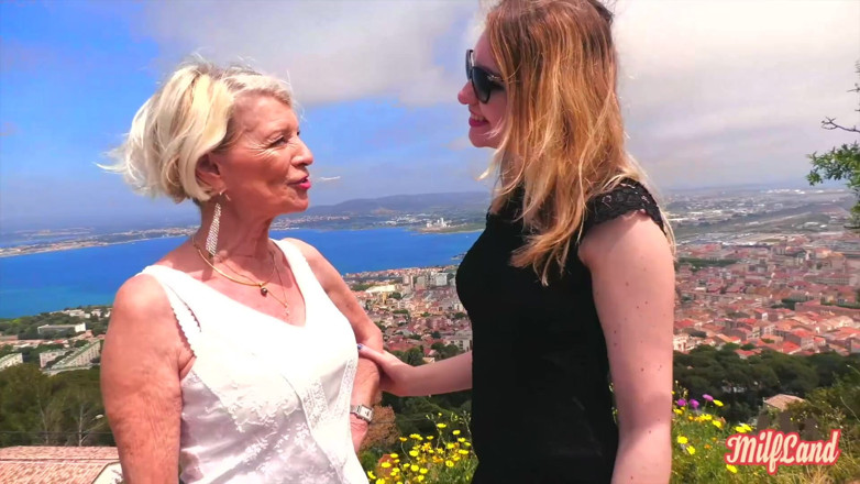 Milf land: Eva, una GILF di 70 anni, sta facendo sesso con Lyna...