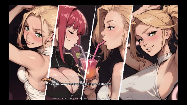Cumming Gaming: マイ・ニュー・ガールフレンドゲーム 変態タブー エピソード56 継姉がナイトクラブで友達の大きな黒いチンコを空想する!