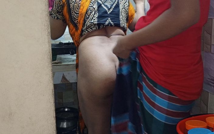 Dhaka studio: Il baise sa belle-mère dans la cuisine, sa belle-mère sexy...