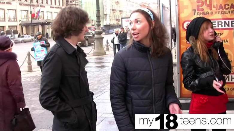 My 18 Teens: MY18TEENS - юная киска трахает член студента и кончает
