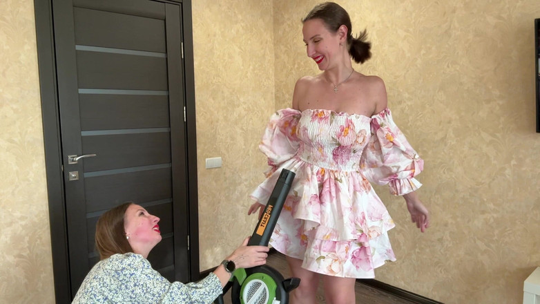 Hottie goddess: Seduzione con un vestito con il vento