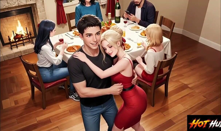 Nowhere: Stepmom and Stepson Fucks in the Stepfamily Party Cristmas Party...