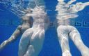 Lacey Starr productions: Seks threesome lesbian di kolam renang