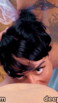 Tante seksi mahina zaltana pvo nyepong kontol dan telan sperma