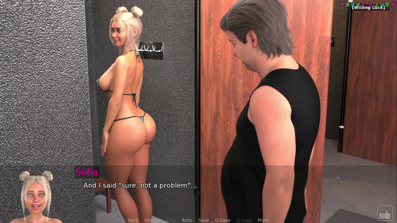 Porny Games: Według Sofia przez Grima Grima - gorąca dziewczyna przygotowująca się do...