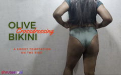Olive Bikini Part 1 - Crossdressing by Indian Sissy thumbnail
