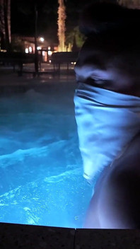Steamy Asian Muscle God: Hot Tub Flex, Ass Tease & Poolside Cum Explosion