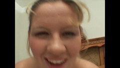 Jerk off and suck until the bitter end: 물린 끝까지 자위하고 빨기 - 그녀는 더 많은 것을 구걸합니다 - 14명의 남자가 그녀의 얼굴에 정액을 정합니다.