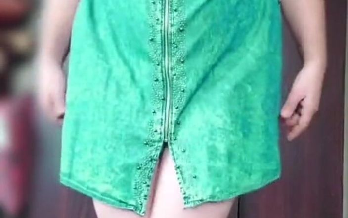 Ladyboy Kitty: Carina ladyboy verde bionda calda donnona sissy effeminato travestito modello...