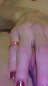 Trans Playing with Herself, Fantasizing on Being Fucked and Sucked