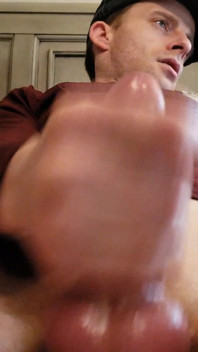 dilldough405 blows huge slow motion load jerking off solo