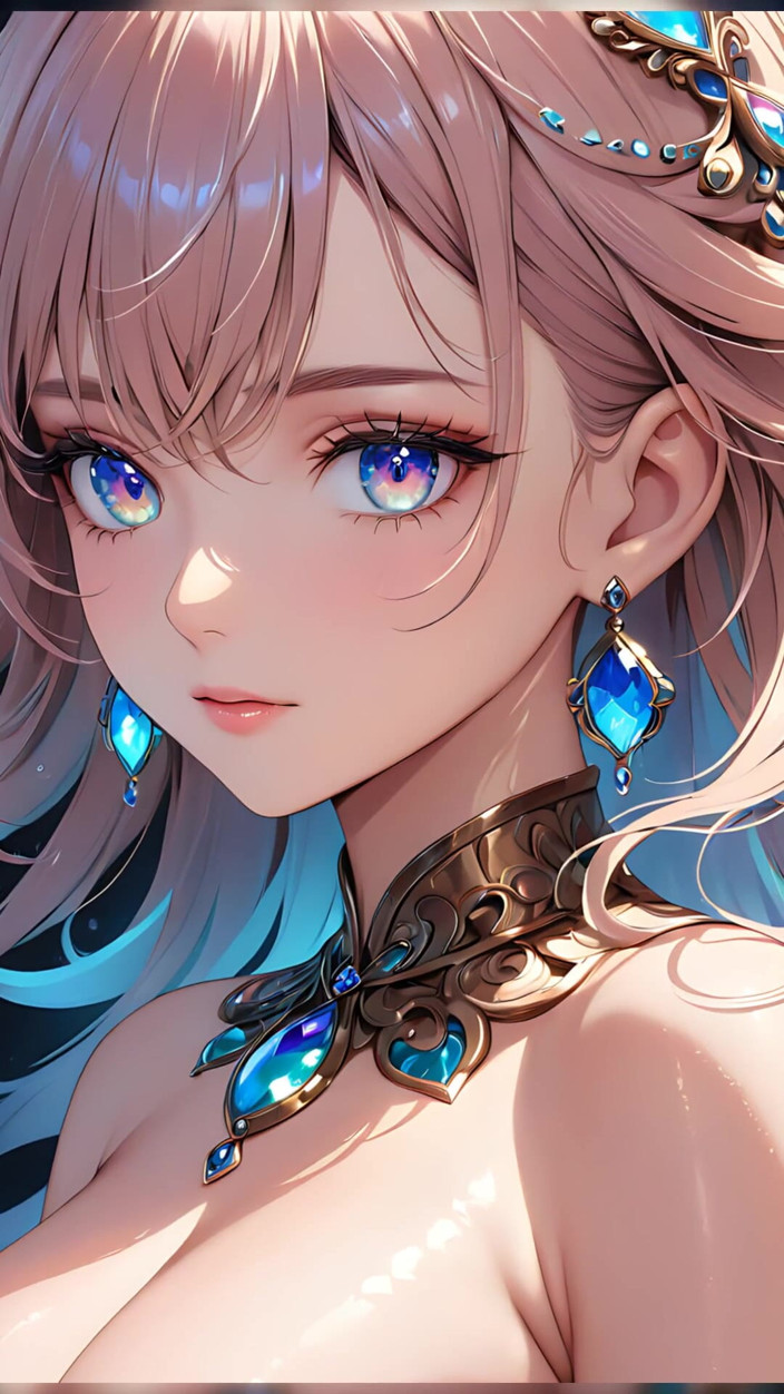 LustRender: Odrazy snů: krásná mladá žena s iridescent očima