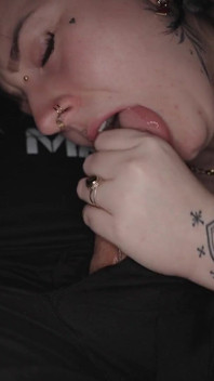 Picked up a Goth Girl - Fucked Her Throat and Her Ass