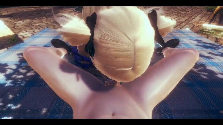 HentaiTubes: Genshin Impact Hentai - POV Fischl avsugning och sperma på hennes...