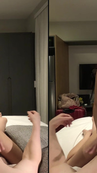 Strakke latina vriendin naast de deur scherp en vervolgens hard geneukt - natuurlijke tieten cumshot