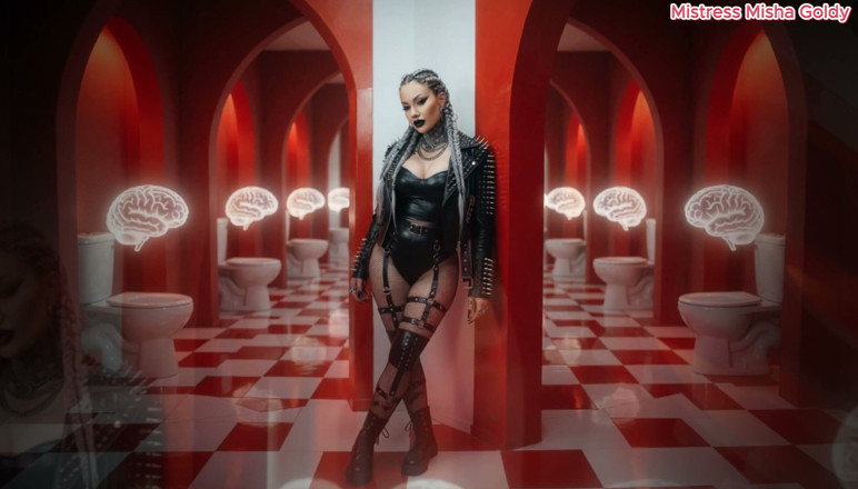 Goddess Misha Goldy: Zamień swój umysł w moją toaletę