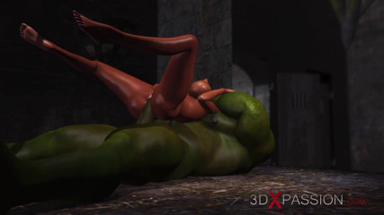3dxpassion: Giovane schiava del sesso anale viene scopata da un grosso...