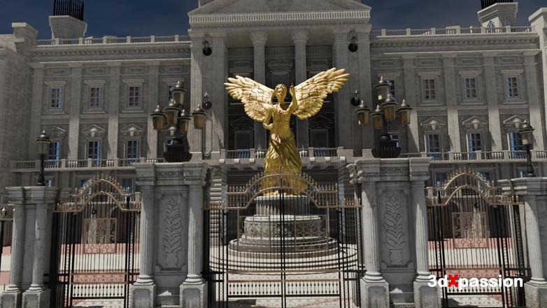 3dxpassion: Koruna pokušení Elizabeth Rules Aniaus-3. Kouření, Cowgirl, Šukání do strany, Misionář