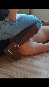 I sit on your face with my jeans