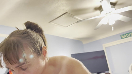 Sweet Marie: Riding his cock with my ass and letting him fill...