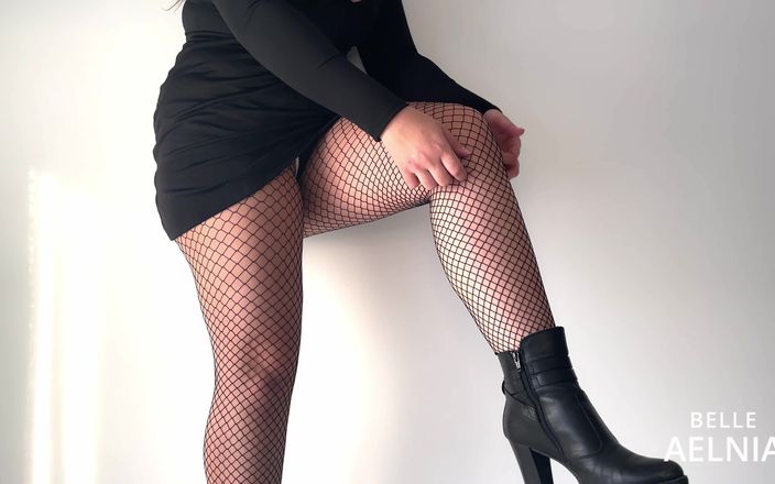 Belle Aelnia: Being Slutty in Lingerie and Fishnet Teasing and Spreading My...