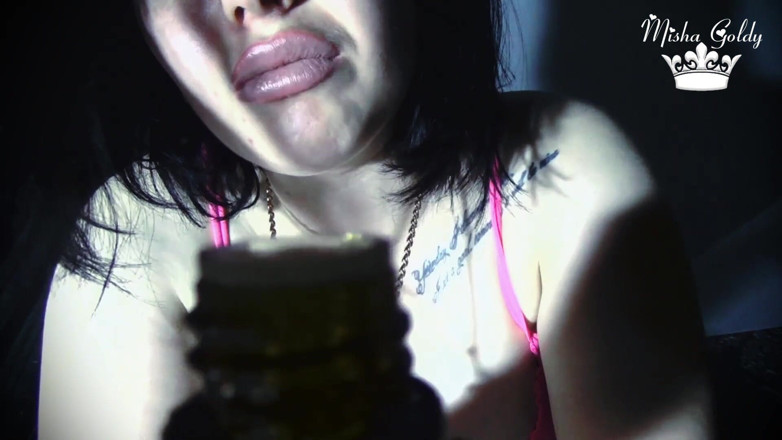 Goddess Misha Goldy: I will destroy your throat and asshole little dirty slut!