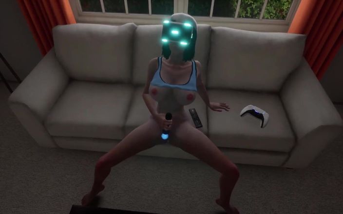 Wraith ward: Fată care se masturbează în VR