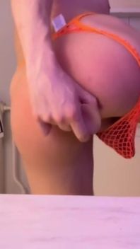 Assplay in Thongs and with Dildo