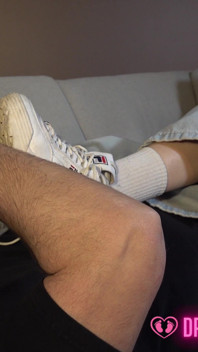 Alessandra's Handjob and Sockjob in Sweaty White Socks - (dreamgirls in Socks)