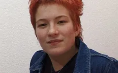 Short hair redhead is doing her first casting