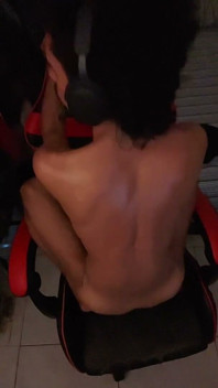 게이밍 의자, 발, 손으로 저를 섹스할 수 있는 자세