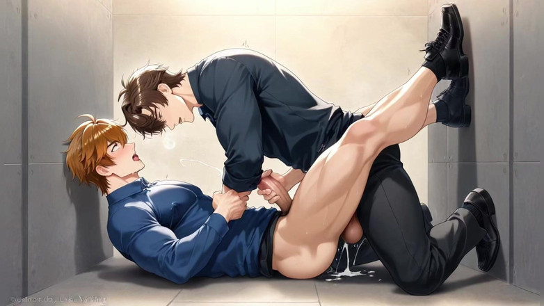 Bosss: Gay amico scopa in culo e sborra