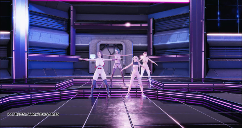 3D-Hentai Games: 【MMD】滑空裸ダンスマリーローズ不知火麻衣珠澄doaセクシーホットエロダンス