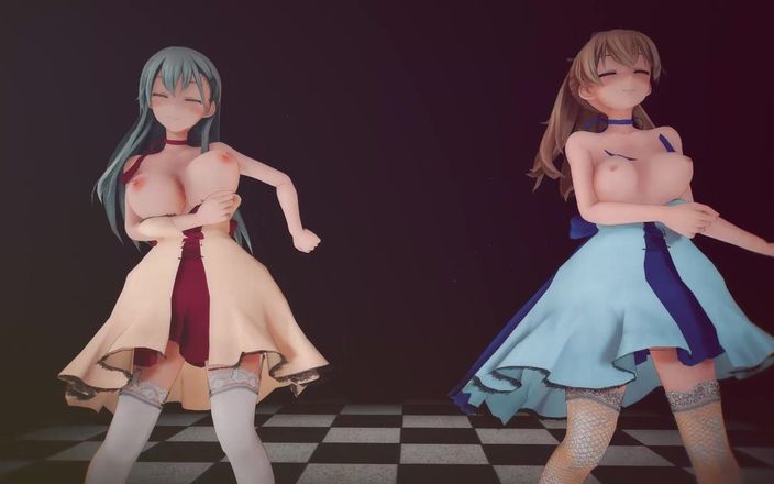 Mmd anime girls: Mmd R-18 Anime Girls Sexy Dancing Clip 348