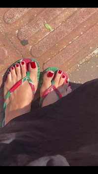 New Red Pedicure